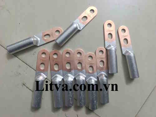 Đầu cos nối dây điện đồng nhôm 2 lỗ 16mm2